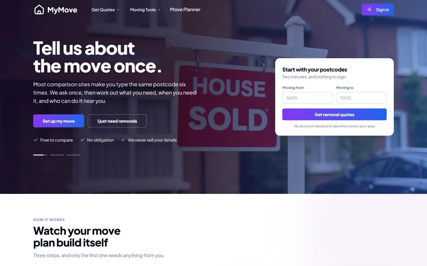 Property Services Marketplace: Homepage