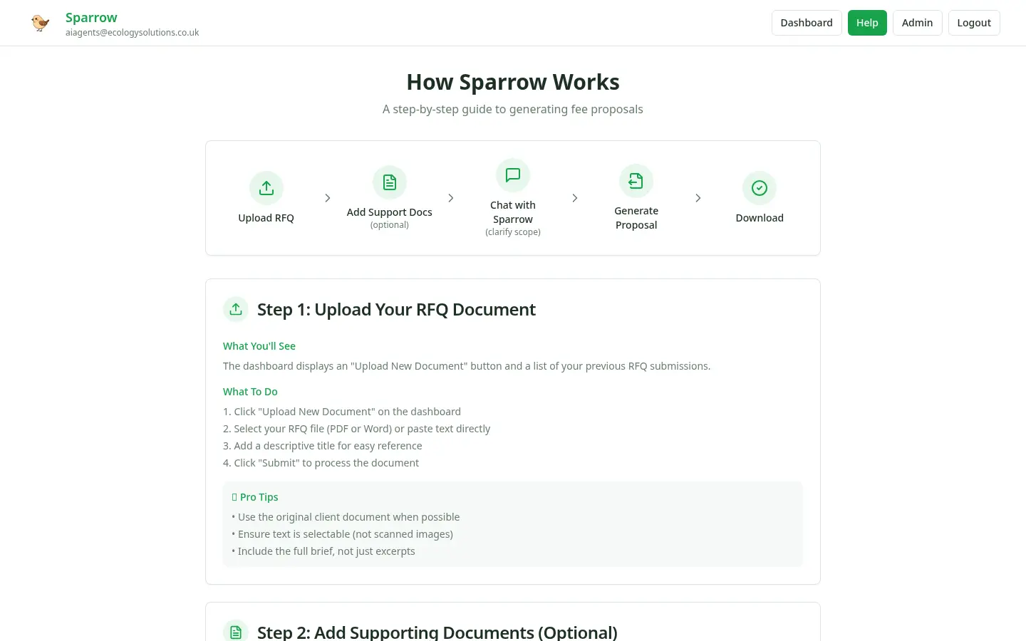 AI Proposal Tool: How it works